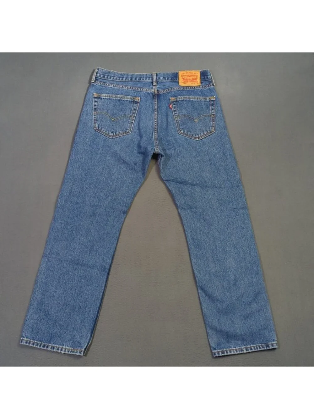 Levi's Jeans Men's 34x30 Fits 34x29 Blue 505 Regular Fit Straight Leg Denim